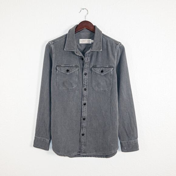 Outerknown Men's XS Blanket Shirt Button up Faded Gray Long Sleeve - Picture 1 of 9